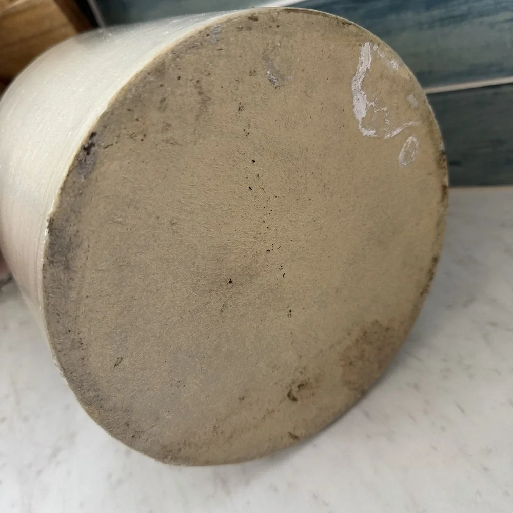 VTG Stoneware Gallon Whiskey Jug Brown/Tan No Cork Cottagecore Rustic Bar Decor‎